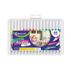 Rotuladores Bismark Acrilicos Metalizados 48U.