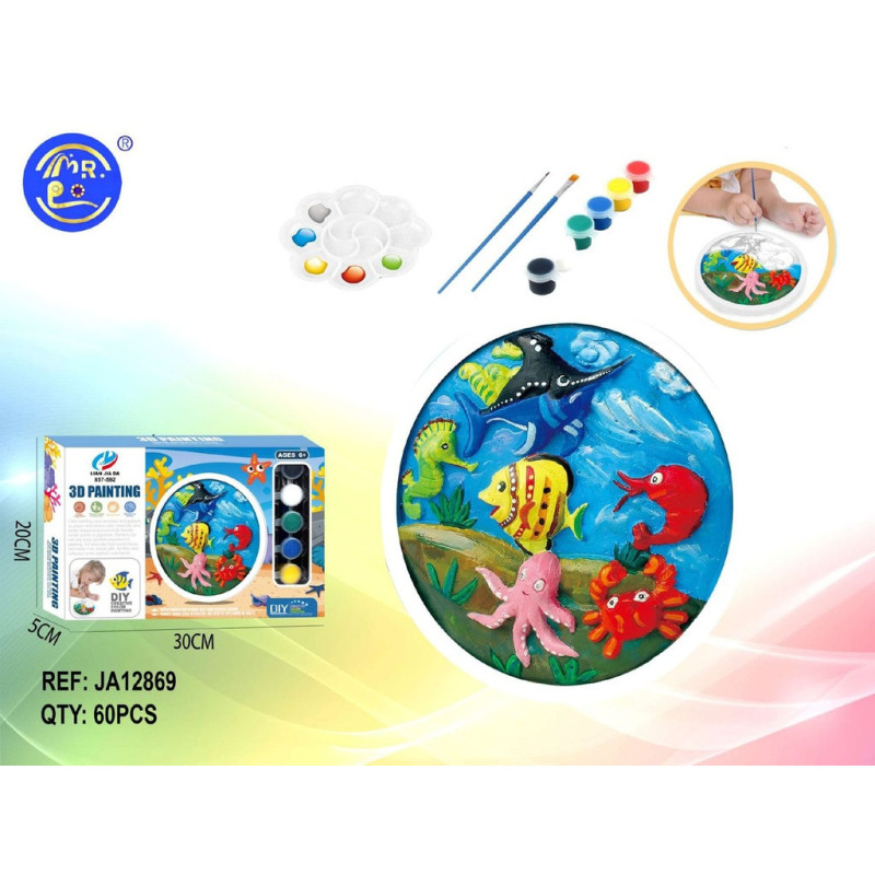 Caja de pinturas 3D animales - Aprendizaje y manualidades