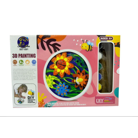 Caja de pinturas 3D Plantas - Aprendizaje y manualidades