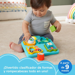Puzzle de Vehículos Juguete con Formas y Sonidos Fisher-Price