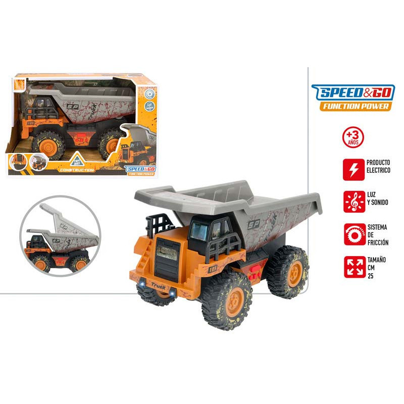Speed&Go- Camion Construcción 25 cm
