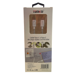Cable Tipo C a Tipo C 65W 2 metros