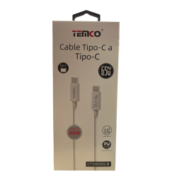Cable Tipo C a Tipo C 65W 2 metros