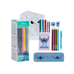 Set Papeleria Coloreable Stitch