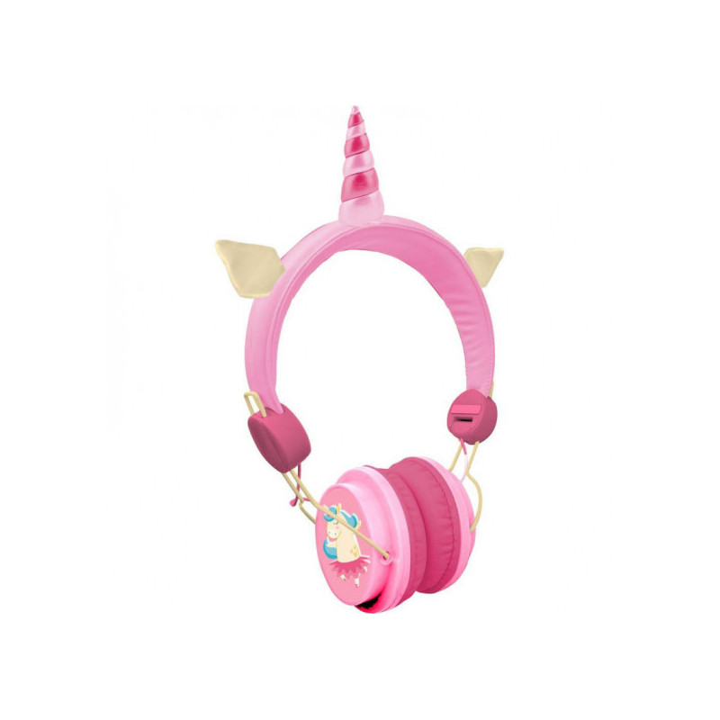 Cascos Auriculares Infantil Unicornio Rosa