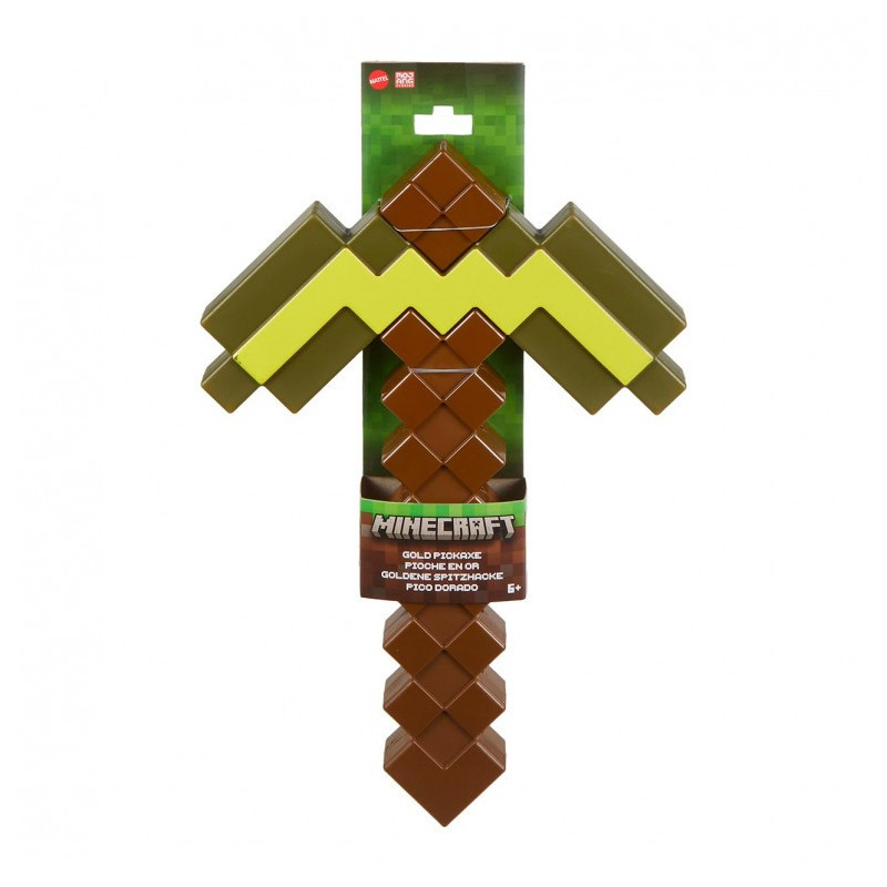 Minecraft Réplica Juego de Rol Pico Dorado