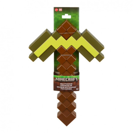 Minecraft Réplica Juego de Rol Pico Dorado