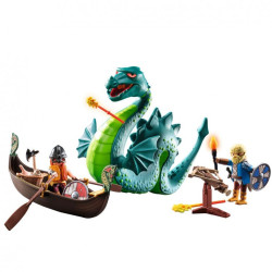 PLAYMOBIL Héroes Vikingos con Monstruo Marino - 71830