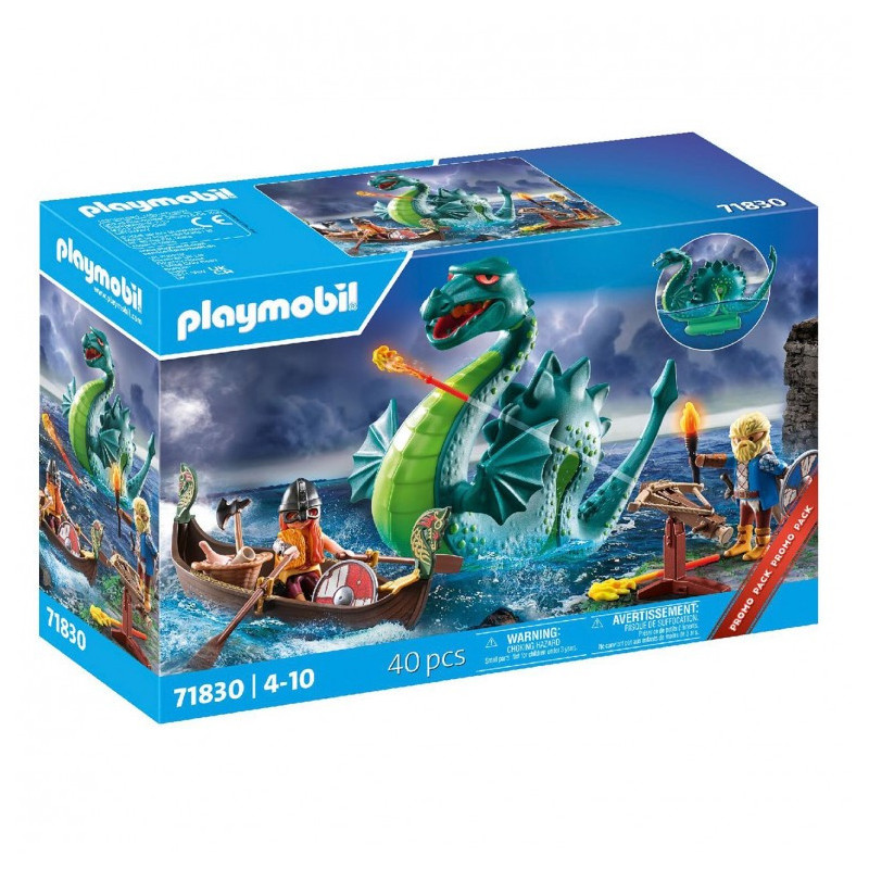 PLAYMOBIL Héroes Vikingos con Monstruo Marino - 71830