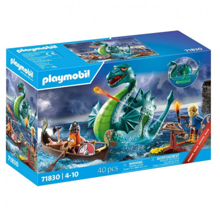 PLAYMOBIL Héroes Vikingos con Monstruo Marino - 71830