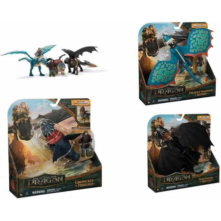 Surtido Dragones Con Vikingo