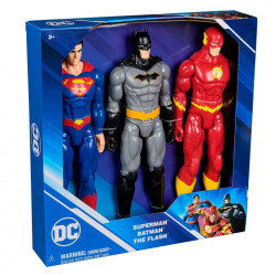 Pack 3 Figuras DC Comics Batman, Superman y Flash