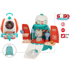 Gogo Friends Set Cuidados Mascota en Mochila Cohete