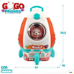 Gogo Friends Set Cuidados Mascota en Mochila Cohete