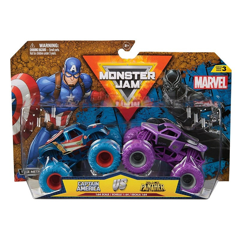 Monster Jam Surtido Pack 2 Marvel 1:64