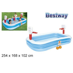 Piscina Baloncesto Hinchable 251×102 cm