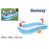 Piscina Baloncesto Hinchable 251×102 cm