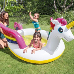 Piscina Hinchable Spray Unicornio 272x193x104