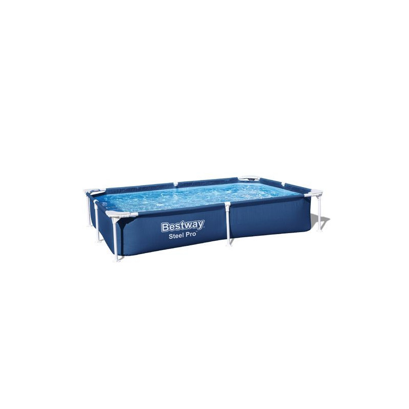 Piscina Desmontable Rectangular Bestway Steel Pro 221x150x43 Cm