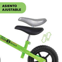 Bicicleta sin pedales Green Rocket