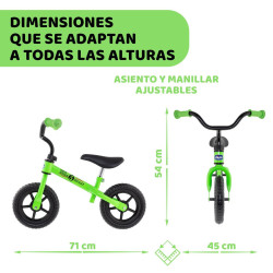 Bicicleta sin pedales Green Rocket