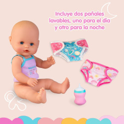 Nenuco Pop Muñeco con 2 Pañales Reutilizables y Accesorios