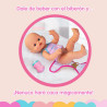 Nenuco Pop Muñeco con 2 Pañales Reutilizables y Accesorios