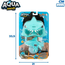 AquaTrendz- Tiburón Mascara de Buceo y Pistola de Agua