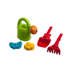 Conjunto Regadera + 2 Moldes, Pala y Rastrillo.