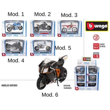 Motos Burago Escala 1/18