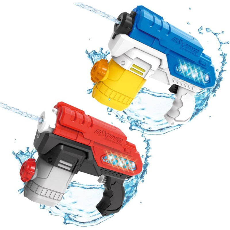 Pistola de agua eléctrica c/luz Aqua World 22cm