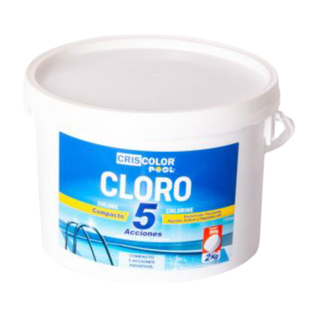 Cloro En Pastillas 5 acciones 2kg