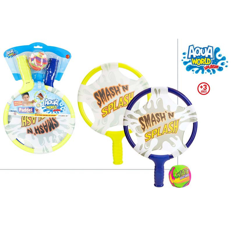 Set Raquetas Piscina con Pelota de Espuma