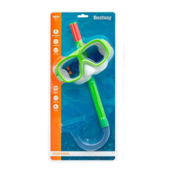 Bestway- Gafas De Buceo Con Tubo Infantiles Policarbonato