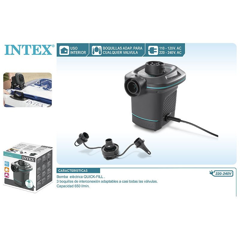 Bomba Eléctrica Invertible con Boquillas 220-240V