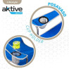 Silla Plegable Camping Con Posavasos Azul Aktive