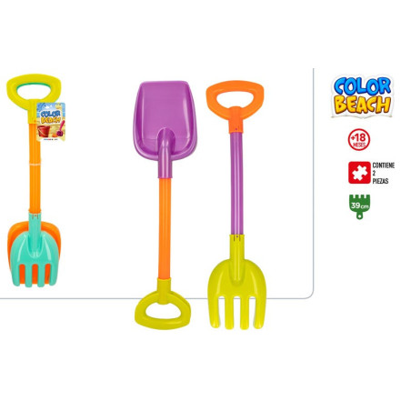 Set Pala+Rastrillo 39cm