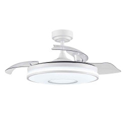 Ventilador Dc Dani 59w Blanco 3asp.107d 6980l 3000-4000-6000k Remot+mem+tempo