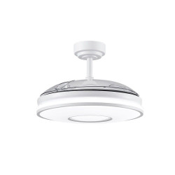 Ventilador Dc Dani 59w Blanco 3asp.107d 6980l 3000-4000-6000k Remot+mem+tempo