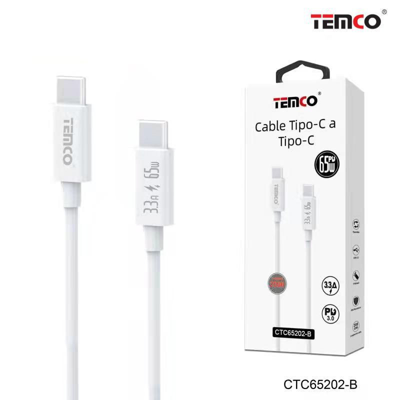 Cable Tipo C a Tipo C 65W 2 metros
