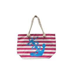 Bolso Playa Diseño Ancla Rayas