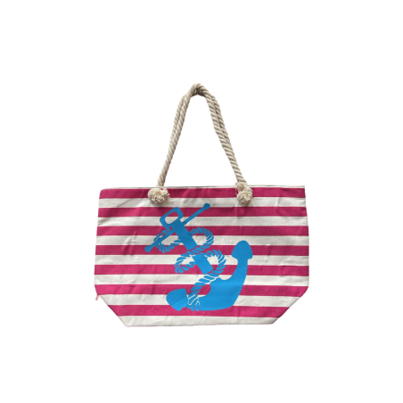 Bolso Playa Diseño Ancla Rayas