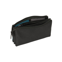 Estuche Safta Portatodo Triple 3 Cremalleras 22x12x3 Cm