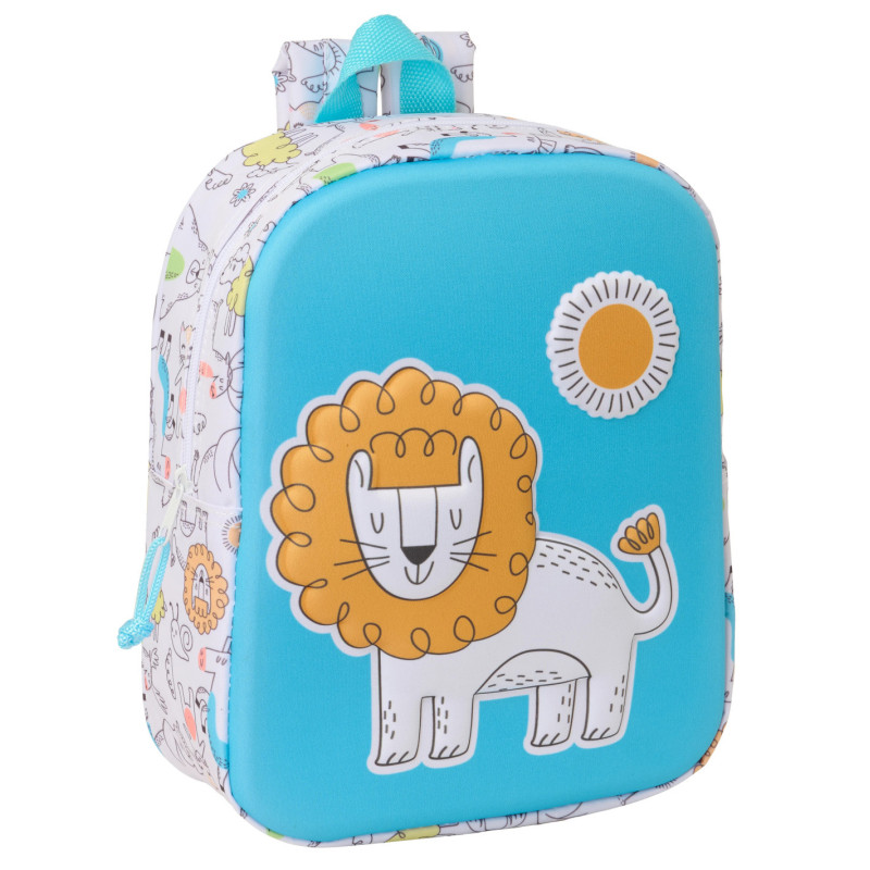 Mochila Guardería 3D León 27 cm