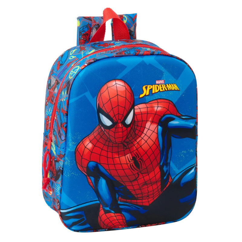Mochila Guardería 3D Spiderman 27 cm