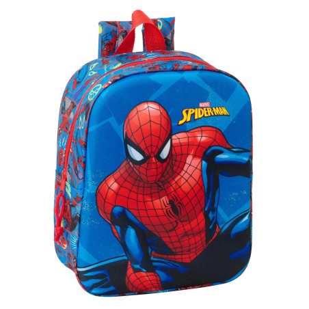 Mochila Guardería 3D Spiderman 27 cm