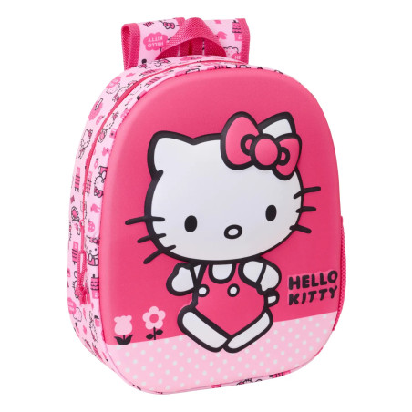 Mochila Preescolar 3D Hello Kitty 33 cm