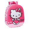 Mochila Preescolar 3D Hello Kitty 33 cm
