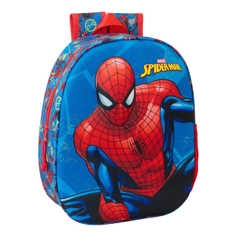 Mochila Preescolar 3D Spiderman 33 cm