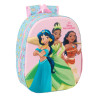 Mochila Preescolar 3D Princesas 33 cm